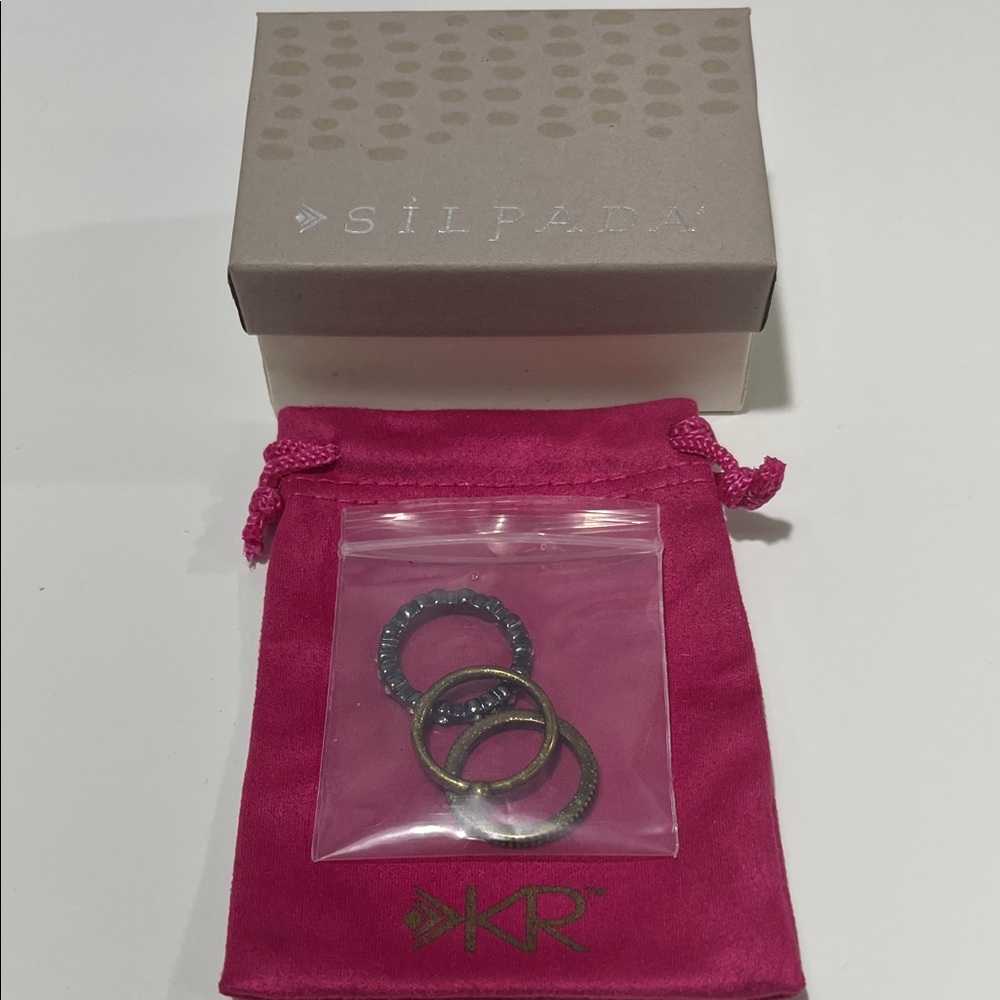 Silpada Destination Stack Ring Set - Picture 3 of 4
